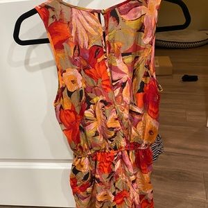 Wilfred red flower romper